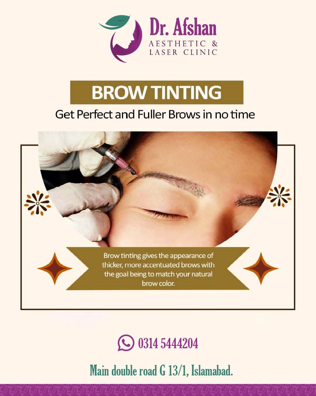 Brow Lamination & Tinting