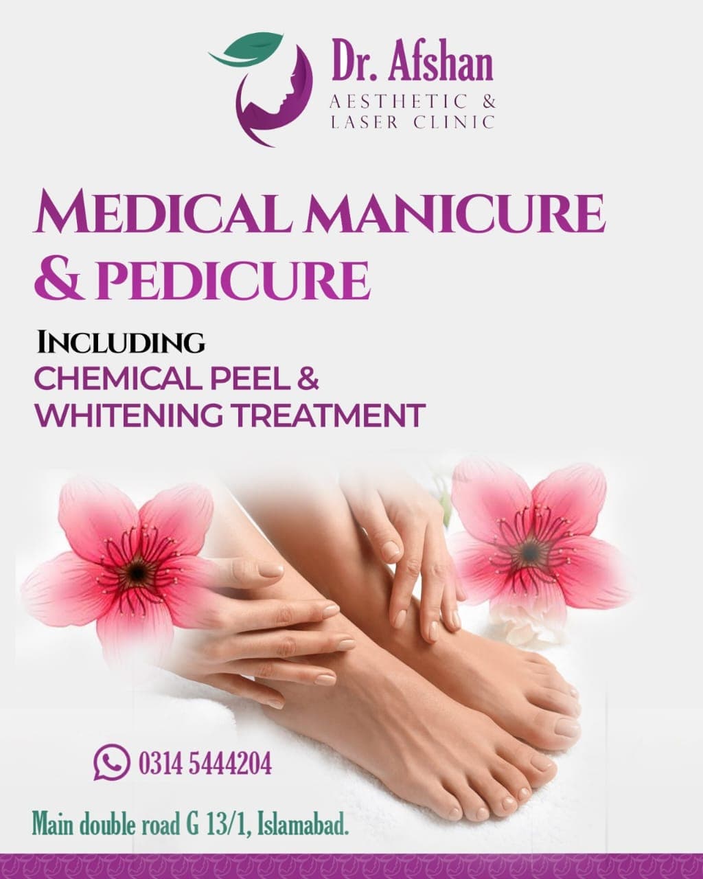 Medicated Manicure & Pedicure